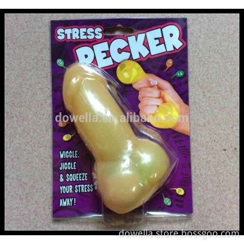 custom penis shape stress ball toy